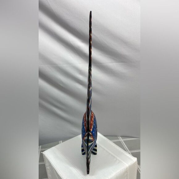 Tropical Fish Wood Folk Art Freestanding Aquatic Beach Decor Beach Ocean Nautica - Picture 4 of 7